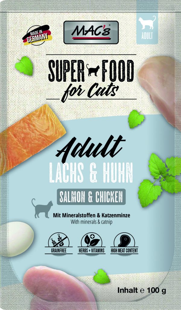 Macs Cat Lachs-Huhn 100gP